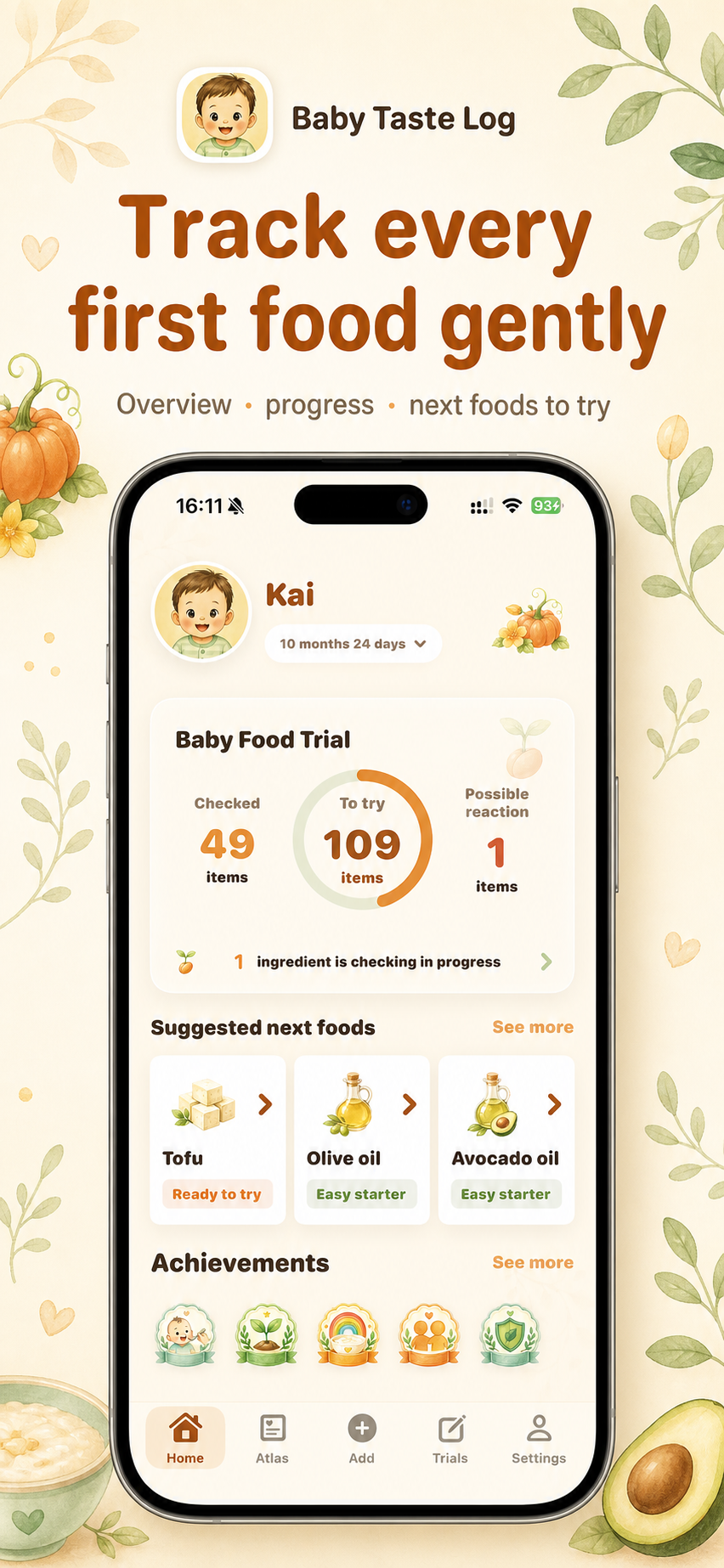 Baby Taste Log home overview